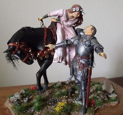 A Knight and his Lady circa 15th century